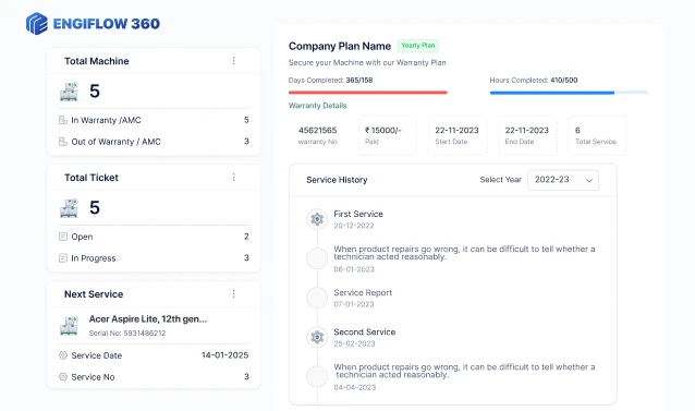 Customer Portal Interface
